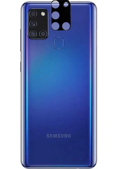 Galaxy A21S Zore 3D Kamera Camı Siyah