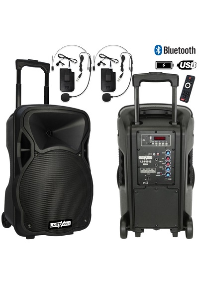 Ls-p1912hh Taşınabilir 2'li Headset Mikrofonlu Ses Sistemi 800w