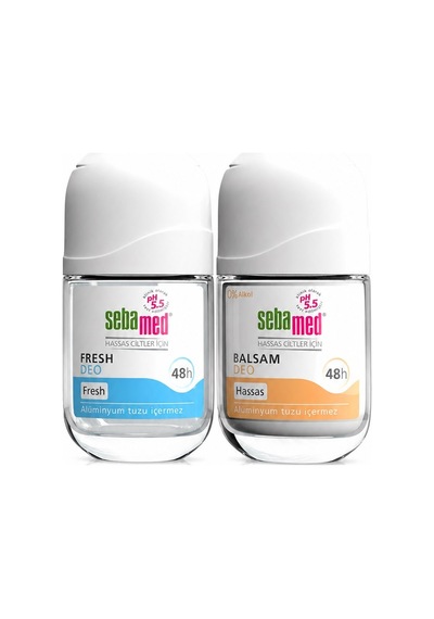 Sebamed Deodorant Roll-on 50ml Balsam Hassas/sensitive+50ml Fresh 96240734
