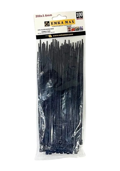 3, 6x200 Mm Siyah 100'li Cırt Diğer