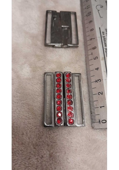 Sıyah Nıkel Kaplama Taşlı Toka İç Kemer Genişlik 3,5 Cm Dış Ölçü /4x3 Cm 1 Adet