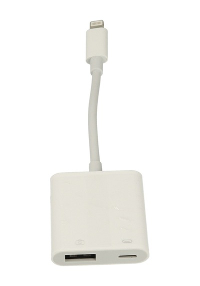 Newface Apr22 Apple Uyumlu iPhone Otg 2in1 - Beyaz Beyaz