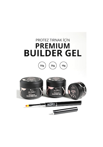 Momo Professional Premium Builder Gel Protez Tırnak Jeli No.04 Bej 55 gr