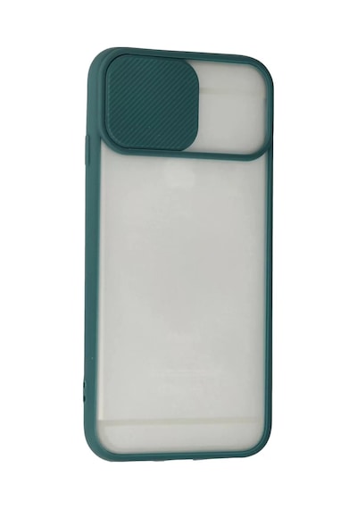 Newface Apple Apple iPhone Uyumlu  6 Plus Kılıf Palm Buzlu Kamera Sürgülü Silikon - Yeşil