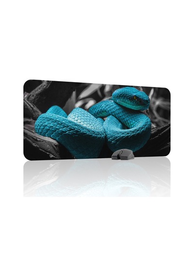 Yılan Kaymaz Dikişli Kauçuk Oyuncu Mousepad V1 - 90x40 Xxl Gaming Mouse Pad Fare Altlığı