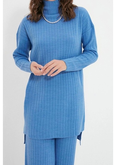Ersefa Moda Yüksek Bel Yarım Balıkçı Yaka Düşük Kol Yarım Balıkçı Yaka F Indigo Ersefa Moda Yüksek Bel Yarım Balıkçı Yaka Düşük Kol Yarım Balıkçı Yaka F Indigo