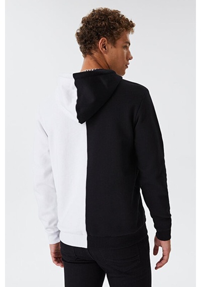 Loft Lf2031228-22k Erkek Sweat Shirt LF2031228-R8189 Beyaz - Siyah