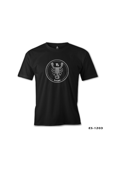Burç - Scorpio M Siyah Erkek Tshirt