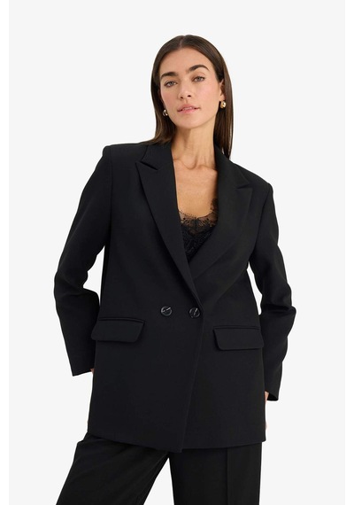 Defacto Oversize Blazer Ceket G9099ax26spbk81 Siyah-bk81