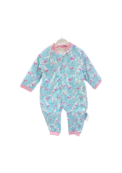 Mini Damla Uyku Tulumu Albimini Flamingo Desenli Pembe Açık Mavi