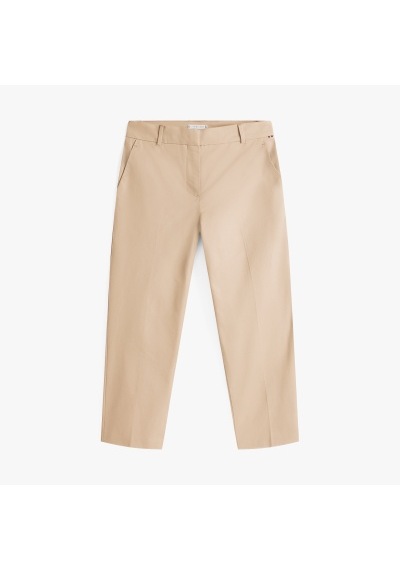 Tommy Hilfiger Co Slım Straıght Chıno Kadın Bej Pantolon - Ww0ww40504 Bej