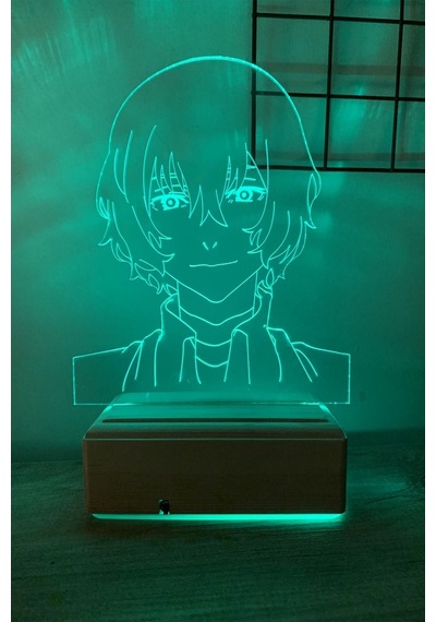 Dazai Osamu 16 Renk Gece Lambası Çok Renkli