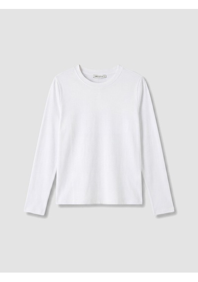 Lcw Everyday Beyaz Bisiklet Yaka %100 Pamuklu Kadın Body
