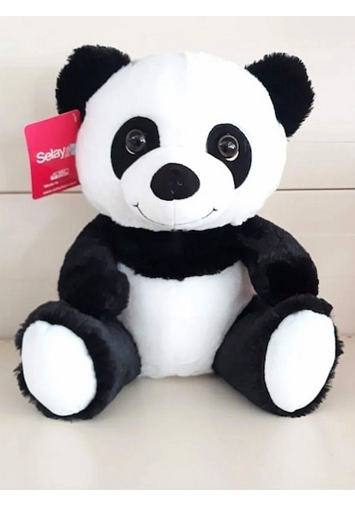 Peluş Panda Oyuncak Sevimli Ayı 30 Cm Siyah