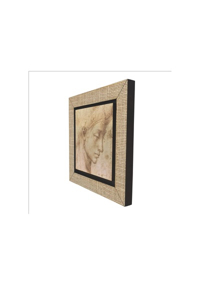 Baş Etüdü Leonardo Da Vinci Baskılı Mdf Magnetkrg-139buzdolabı Süsü