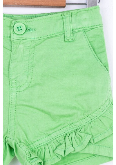 Xo Kids Kız Fırfırlı Şort 9 Ay - 2 Yaş 54716 Ksrt02012 Yeşil