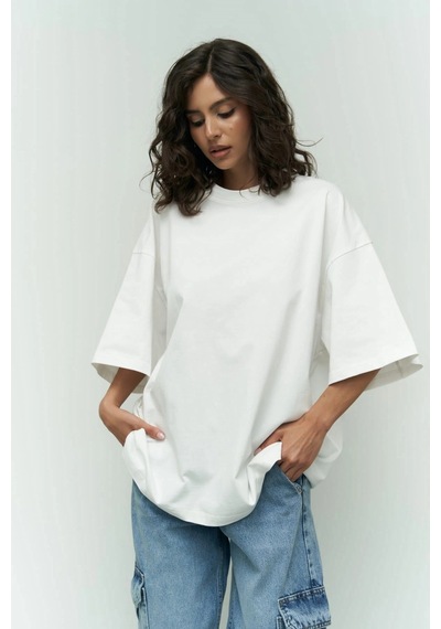 I Like Mama Beyaz Oversize Beyaz