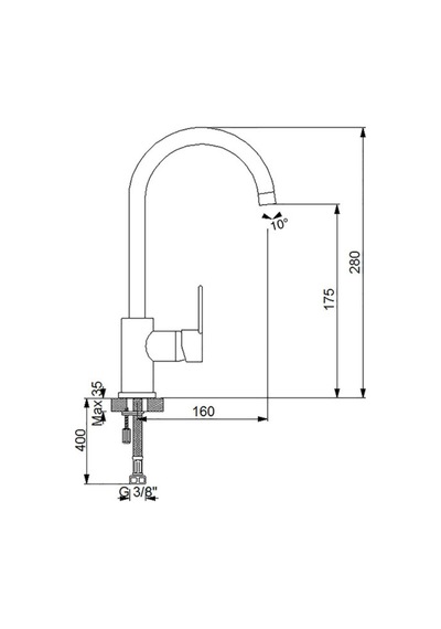 Newarc 971731 Domino Döner Lavabo Bataryası