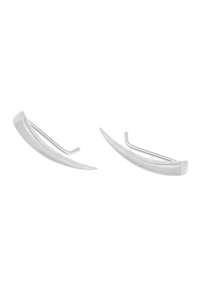925 Ayar Gümüş Diş Earcuff Küpe Rose Pembe-Standart