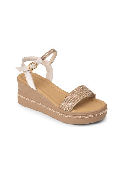 Deery Kadın Bej Platform Sandalet - K0061zbejc01