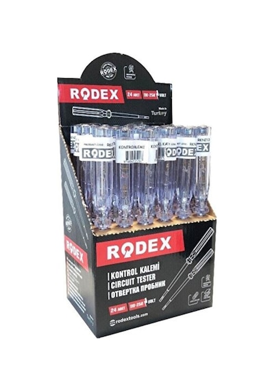 Rodex Rkn210 Düz Uçlu Kontrol Kalemi 190 Mm