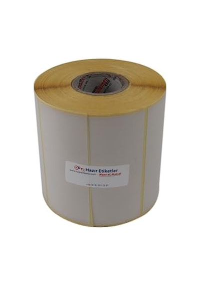 Al Hızlı Al Eko Termal Etiket 25mm X 45mm Ruloda 3750 Adet 40mm Çapında Direk Termal Transfer Etiketi Yan Yana 4 Lü Diğer
