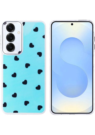 Samsung Uyumlu Galaxy S24 Plus Kılıf Airbag Tasarımlı Zore Hadra Kapak Kalp