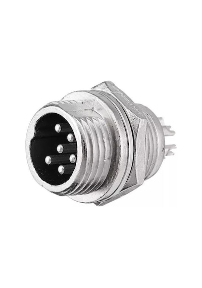 Mike Konnektör 6-Pin 12Mm - Erkek