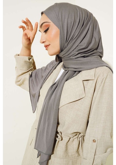 Unika Boutique Kadın Penye Şal Kaymaz Gri
