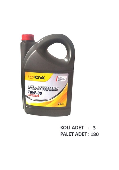 Gva Motor Yağı 10w30 7 Lt Platınum Tam Sentetik Apı Sl/cf Gva 9920226