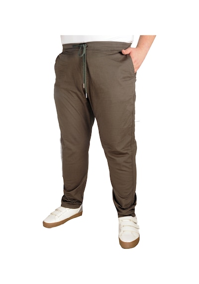 Mode Xl Büyük Beden Pantolon Keten Jogger Milano 21913 Haki