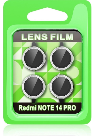 Xiaomi Redmi Note 14 Pro 5g Raze Metal Kamera Lens - Gümüş Renkli