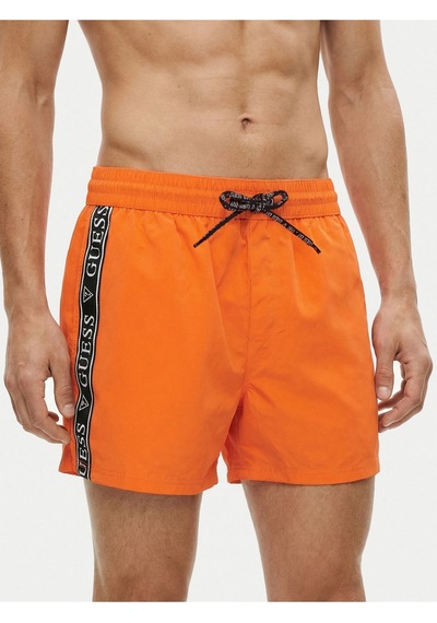 Guess F6gt00wn162wn162 Swimtrunk Logo Tape Erkek Şort Mayo Turuncu
