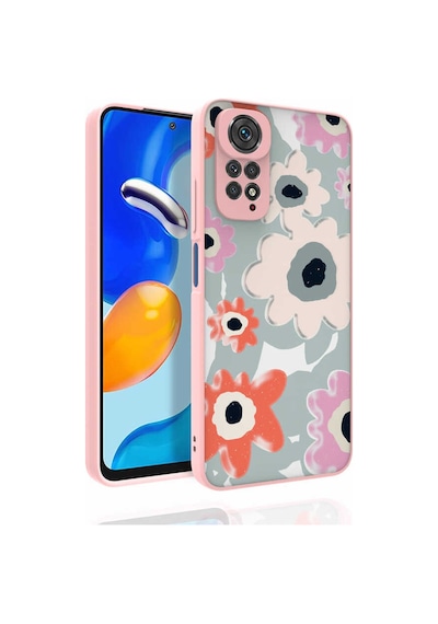 Zore Redmi Note 11s Global Kılıf Desenli Kamera Korumalı Parlak Ogaa Nora Kapak - No3