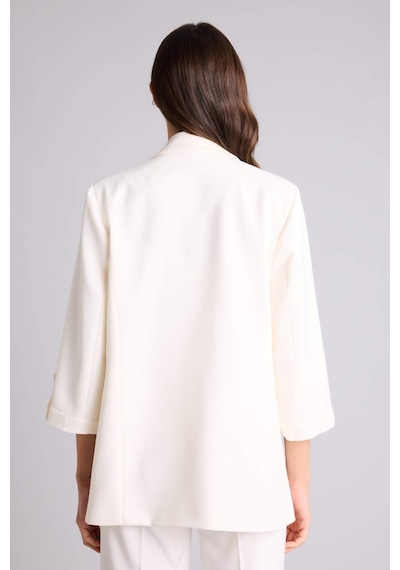 Defacto - Oversıze Basıc Blazer Ceket C3215AX26SM Beyaz
