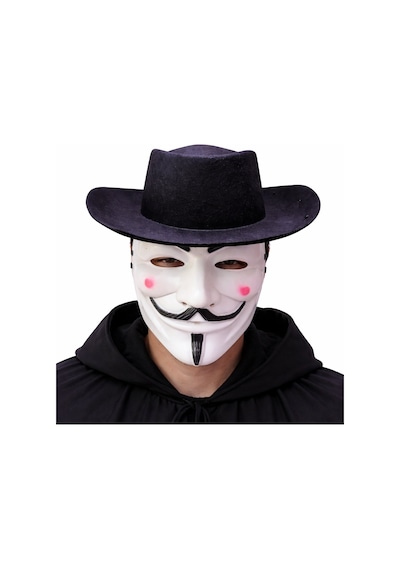 Vendetta Maske Ve Şapka Seti Anonim Stil Parti Maskesi - Mg-772250 18