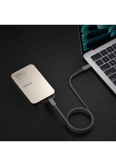 Momax IP133E Q.Mag X2 35W 20000 mAh Wireless Powerbank Titanium