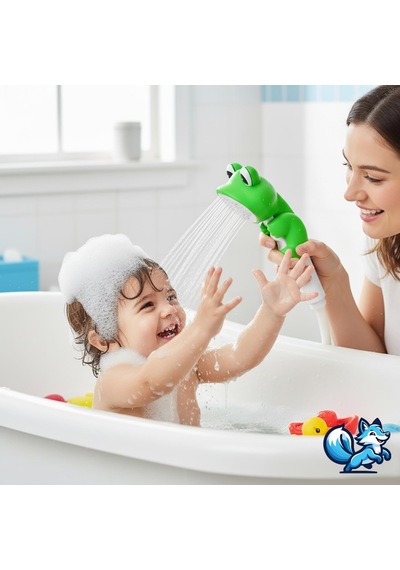 Lexroo Sevimli Hayvan Figürlü Bebek Duş Başlığı Çok Renkli