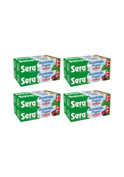 Sera Buzdolabı Poşeti Orta Boy 20 Li X 16 Adet