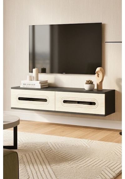 Tda1220ats - Rany120 Duvara Montaj Tv Stand, Tv Rafı, Tv Sehpası Antrasit - Traverten - Sılver 120cm Tda1220ats - Rany120 Duvara Montaj Tv Stand, Tv Rafı, Tv Sehpası Antrasit - Traverten - Sılver 120cm