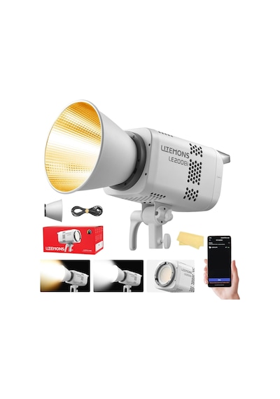 Godox Le200bi 220w Bi-color Cob Led 11 Fx Efektli Stüdyo Sürekli Işık Kaynağı