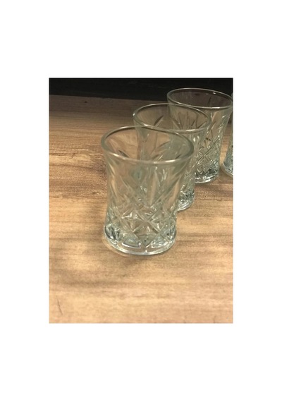 Hubrendy Tedarik 6 Lı Asya Kahve Yanı Su Bardağı Şeffaf Renk Royaleks-70279 1