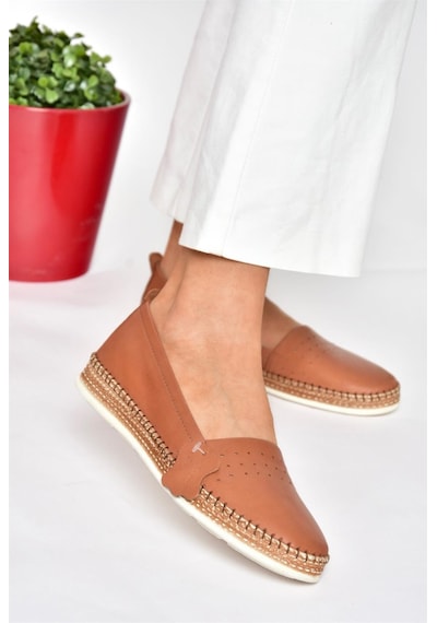 Fox Shoes P555002503 Taba Hakiki Deri Günlük Kadın Ayakkabı Taba-hakiki Deri Taba