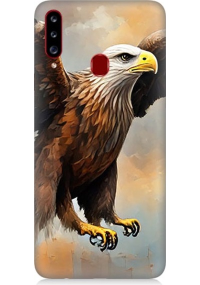 Samsung Galaxy A20s Uyumlu Kartal Uçuşu Desenli Silikon Kılıf