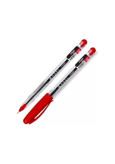Vega Tükenmez Kırmızı, 50'li, 0.7 İnce Uçlu, Kesintisiz Çizgi Kırmızı