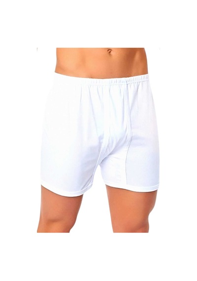 Uniquetrenders Erkek Rahat Kesim Paçalı Pamuklu Külot Boxer 6'lı Set Beyaz