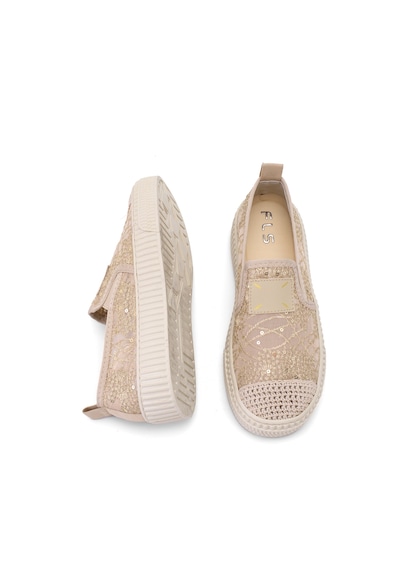 Elit Fls009-02t Kadın Casual Ayakkabı Ten Ten Deri