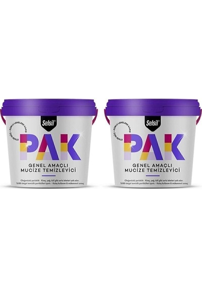 Selsil Pak Genel Amaçlı Mucize Temizleyici 500gr 2li Set