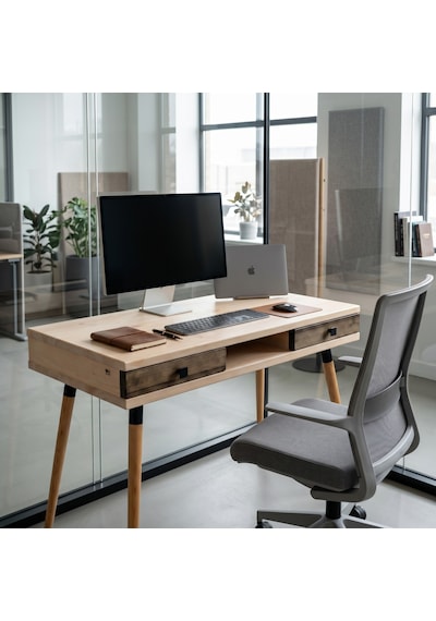 Mobenta Modest Desk: Masif Çalışma & Laptop Masası 2 Çekmece 1 Bölme - 120x60 Bz-cv Krem-ceviz Mobenta Modest Desk: Masif Çalışma & Laptop Masası 2 Çekmece 1 Bölme - 120x60 Bz-cv Krem-ceviz