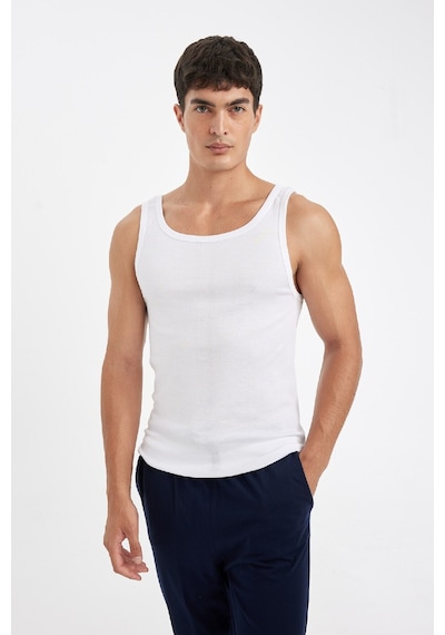 DeFacto Slim Fit Dar Kesim Ribana 2'li Atlet Y9056AZ24WNWT34